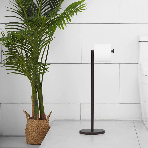 Stabiler Toilettenpapierhalter Aus Edelstahl – Freistehend Mit Schwenkbarer Halterung & Schwerer Basis